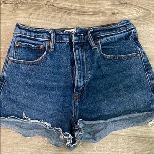 Abercrombie & Fitch Dark Blue Jean Shorts